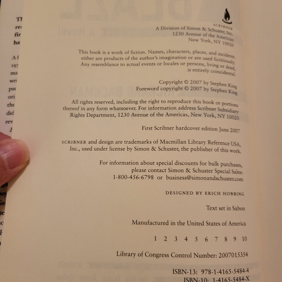 Blaze by Richard Bachman 2007 1st Edition - Picture 5 of 6